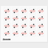 Te Neutraal Goed Vierkante Sticker (Vel)