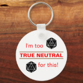 Te Neutraal Sleutelhanger (Voorkant)