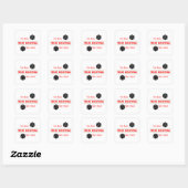 Te Neutraal Vierkante Sticker (Vel)