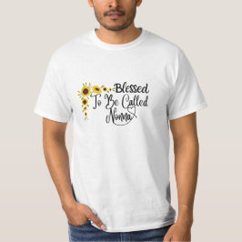 Te noemen Nonna Moederdag Zonnebloem T-shirt