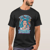 Te om direct lesbiennenliefdesmeisje Lgbt te zijn T-shirt (Voorkant)