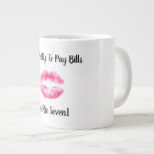 Te  om rekeningen te betalen grote koffiekop (Voorkant rechts)