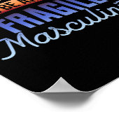 Te onhandig om rond fragiele mannelijkheid te zijn poster (Hoek)