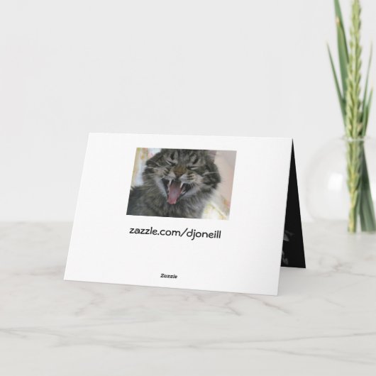 Te Oud om de Kat te voeden? Kaart (Achterkant)