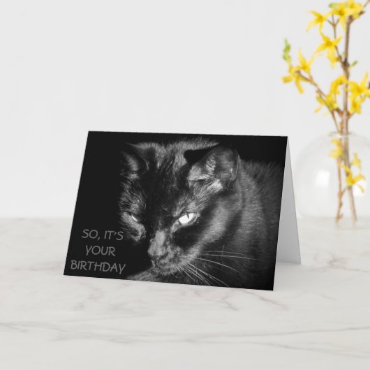 Te Oud om de Kat te voeden? Kaart (Gele Bloem)