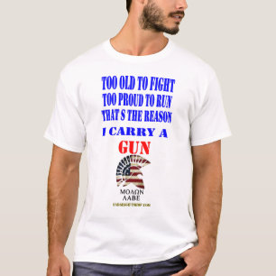 TE OUD OM TE VECHTEN, TE TROTS OM TE RENNEN T-SHIRT