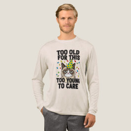 Te oud te jong feest Humor Tri-Blend Shirt