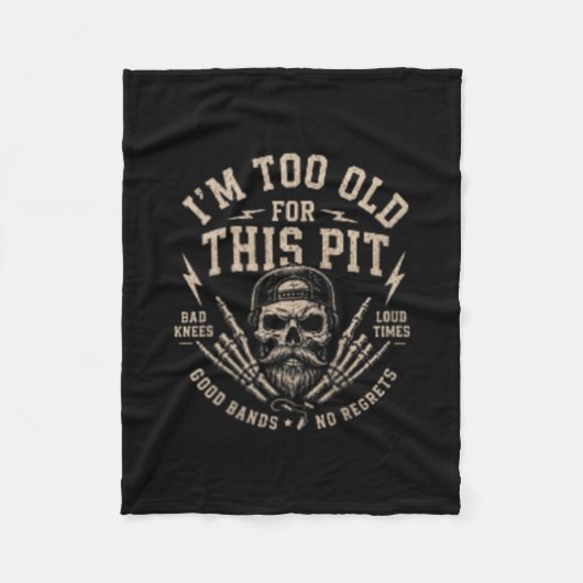 Te oud voor deze kuil fleece deken (Voorkant)