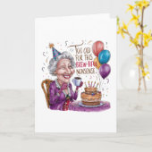 Te oud voor deze mooie onzin kaart (Gele Bloem)