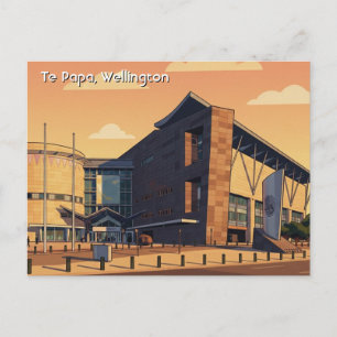 Te Papa Wellington Nieuw-Zeeland Ansichtkaart Briefkaart