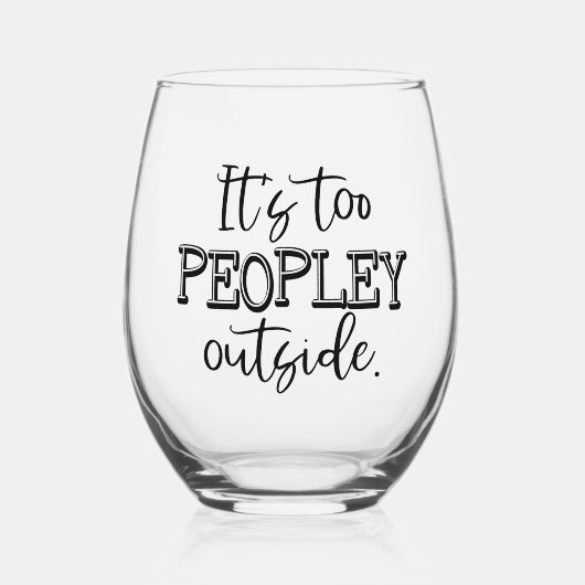 Te Peopley stengless wijnglas Wijnglas Zonder Voet (Voorkant)