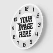 Te personaliseren "Onwerp je eigen" unieke muurklo Grote Klok (Hoek)