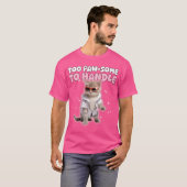 Te pessimistisch om Schattigee brute zonnebril te T-shirt (Voorkant volledig)