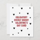 Te plakkerige Valentijnsdag kaart donkere humor ku (Voorkant)