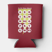 Te Pu Taka Maori Maori Alphabet Blikjeskoeler (Voorkant)