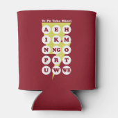 Te Pu Taka Maori Maori Alphabet Blikjeskoeler (Achterkant)