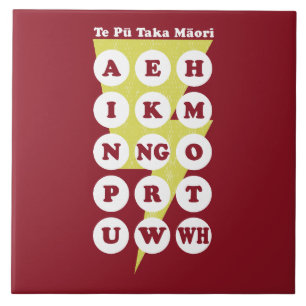 Te Pu Taka Maori Maori Alphabet Tegeltje