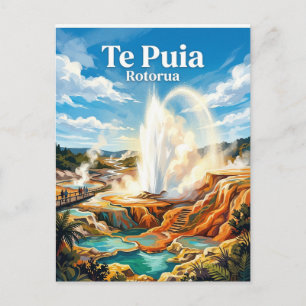 Te Puia Geiser Nieuw-Zeeland Briefkaart