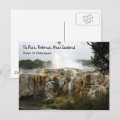 Te Puia, Rotorua, Nieuw-Zeeland Briefkaart (Voorkant / Achterkant)