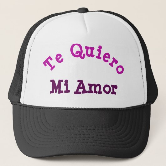 Te Quiero Mi Amor Trucker Hat Pet (Voorkant)