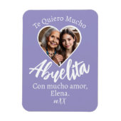 Te Quiero Mucho Abuelita Con Foto Personalizada Magneet (Verticaal)