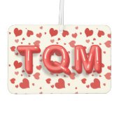 Te Quiero Mucho Red Heart Confetti 3d letters Luchtverfrisser (Achterkant)
