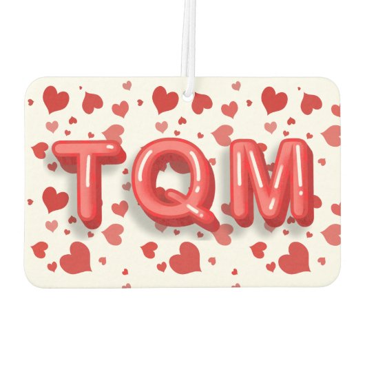 Te Quiero Mucho Red Heart Confetti 3d letters Luchtverfrisser (Achterkant)