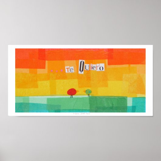 . . . Te Quiero Poster (Voorkant)