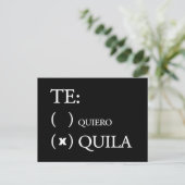 Te Quiero Tequila Briefkaart (Staand voorkant)