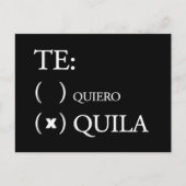 Te Quiero Tequila Briefkaart (Voorkant)