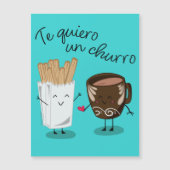 Te Quiero Un Churro V-Day Card (Voorkant)