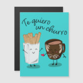 Te Quiero Un Churro Valentijnsdagkaart (Voorkant / Achterkant)