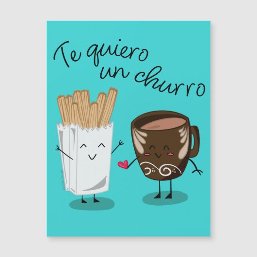 Te Quiero Un Churro Valentijnsdagkaart (Voorkant)