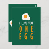 Te quiero un huevo briefkaart (Voorkant / Achterkant)