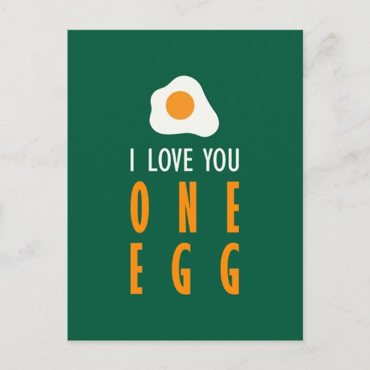Te quiero un huevo briefkaart (Voorkant)