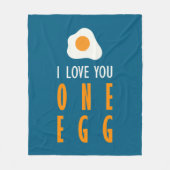 Te quiero un huevo fleece deken (Voorkant)