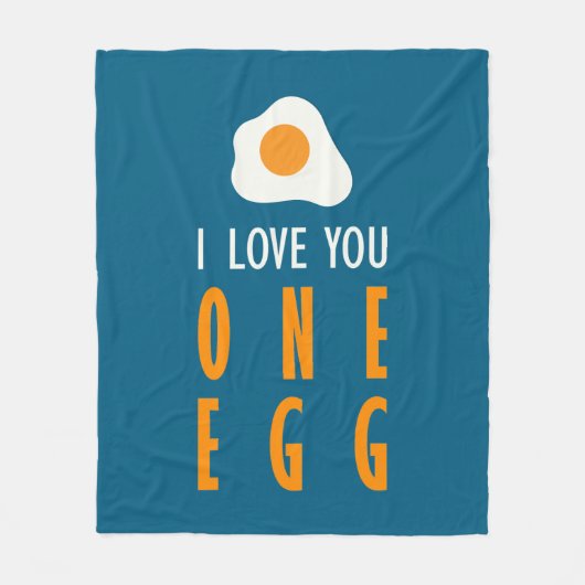 Te quiero un huevo fleece deken (Voorkant)