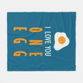 Te quiero un huevo fleece deken (Voorkant (Horizontaal))