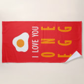 Te quiero un huevo strandlaken (Voorkant)