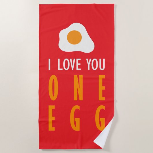 Te quiero un huevo strandlaken (Voorkant)
