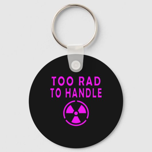Te Rad om Radioactief Bord Symbool Nucleair te Han Sleutelhanger (Voorkant)
