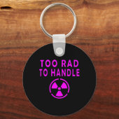 Te Rad om Radioactief Bord Symbool Nucleair te Han Sleutelhanger (Voorkant)