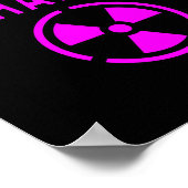 Te Rad om te hanteren Radioactief Bord Symbool Nuc Poster (Hoek)
