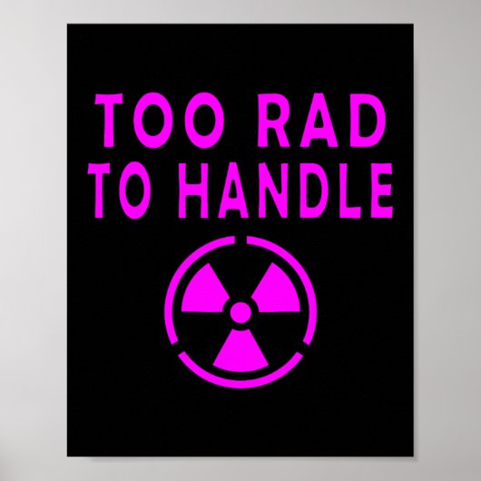 Te Rad om te hanteren Radioactief Bord Symbool Nuc Poster (Voorkant)