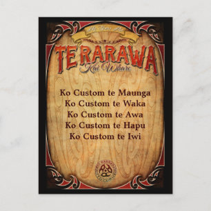 Te Rarawa Pepeha Briefkaart