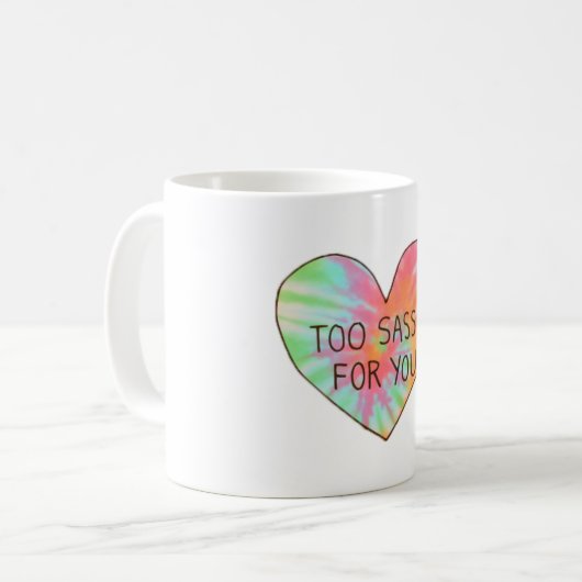 Te sassy voor je mok (Voorkant links)