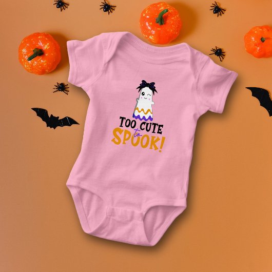 Te schattig om bang voor te zijn! Roze Halloween Romper