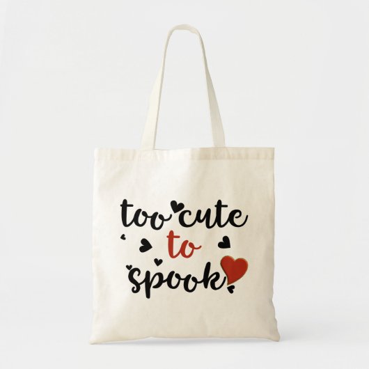 te schattig om een halloween te slaan tote bag (Voorkant)
