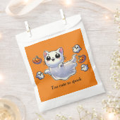 Te schattig om een spookkat te spookten bedankzakje (Geknipt)