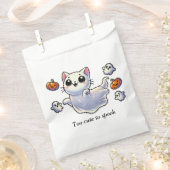 Te schattig om een spookkat te spookten bedankzakje (Geknipt)